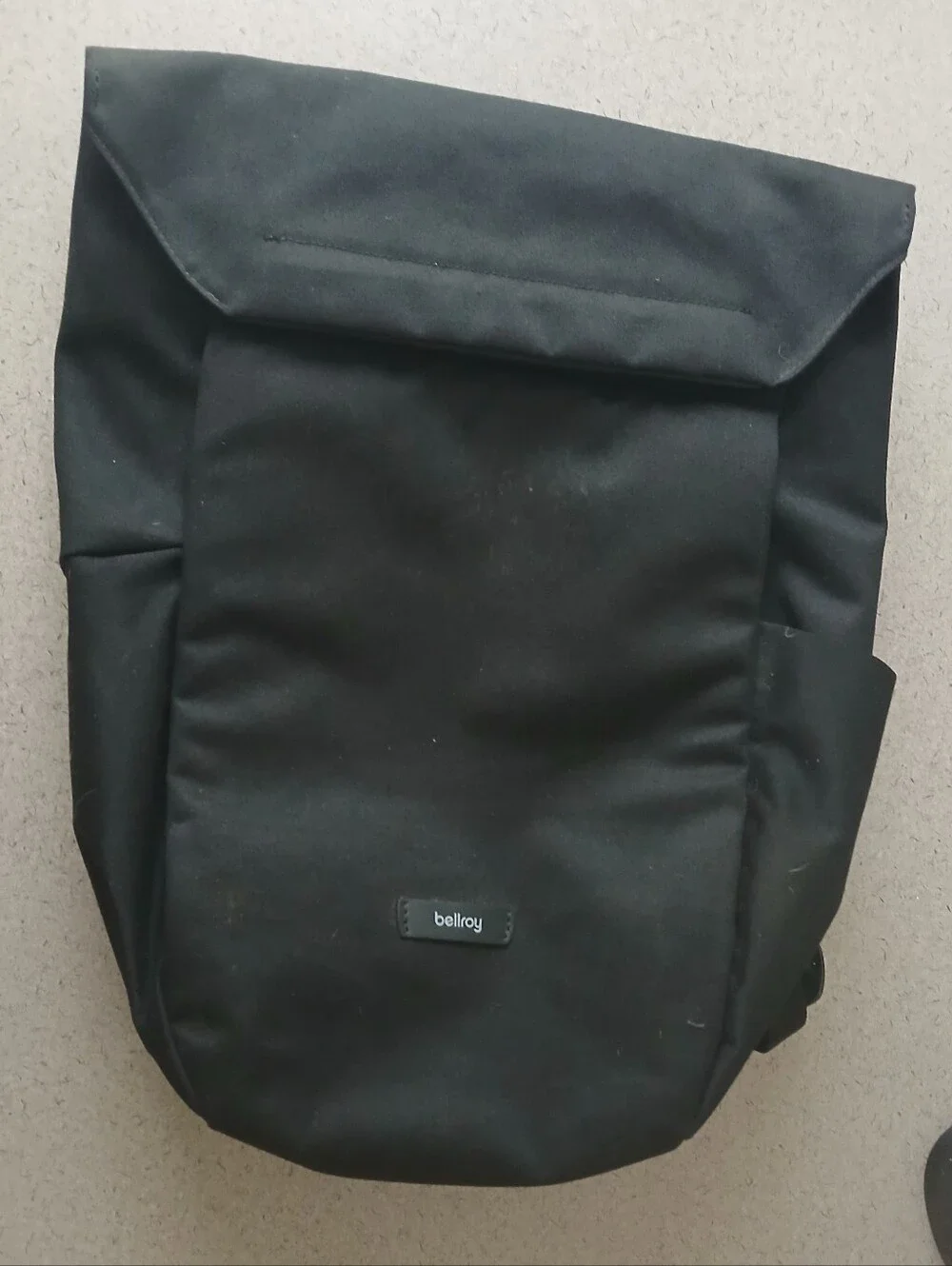 Bellroy Black Roll-Top Daypack Backpack